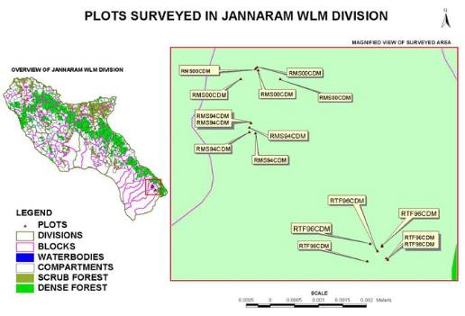 Ecological information system for Jannaram forest Division of Andhra Pradesh